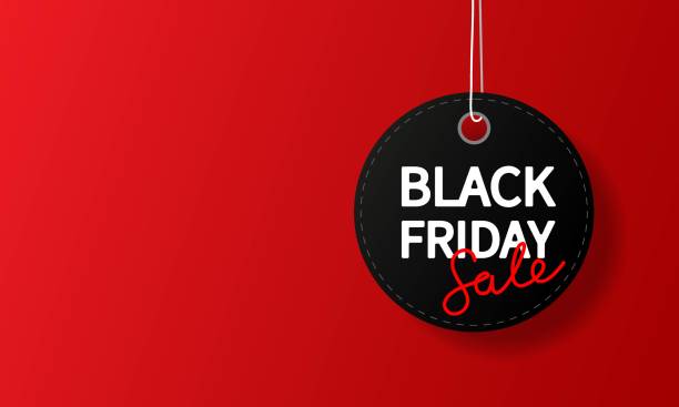 Black Friday sale background Black Friday sale background with black label. black friday stock illustrations
