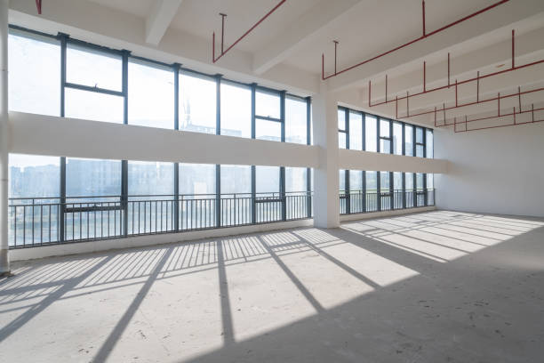 istock Undecorated interior space of office building 1349178692