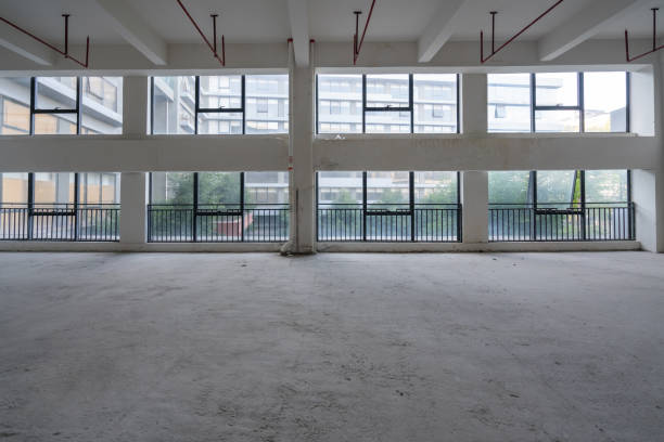 istock Undecorated interior space of office building 1349178758