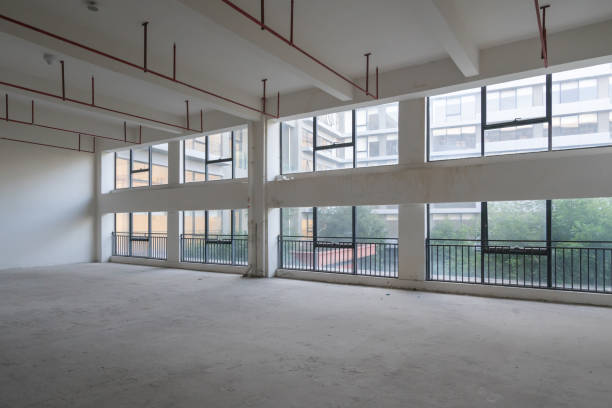 istock Undecorated interior space of office building 1349178774