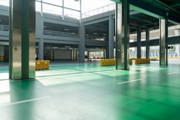 istock Passageway in the underground parking lot 1349180285