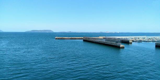 istock Beautiful seascape with breakwater 1349183601