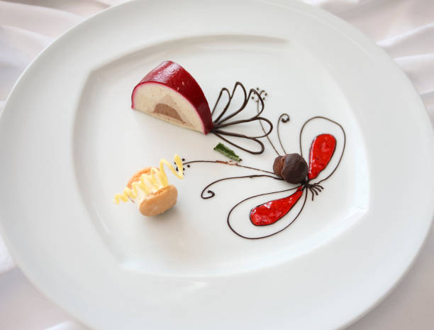 istock Modern dessert - butterfly on flower 1349186250