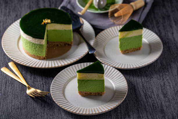 Matcha green tea cheesecake