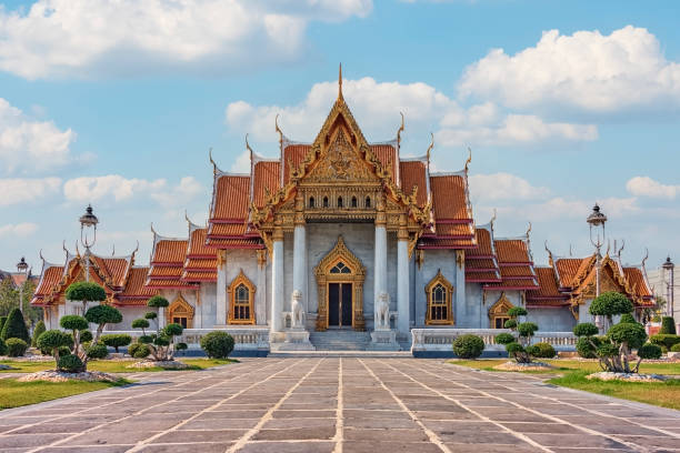 tempio di wat pho a bangkok, thailandia - wat pho foto e immagini stock