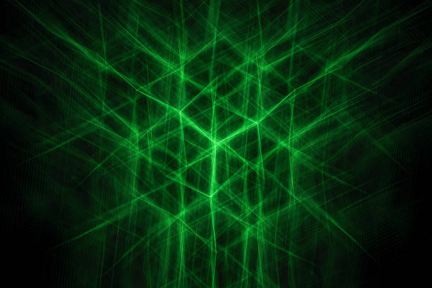 istock green lines on a black background. textura 1349191585