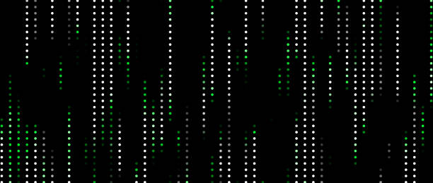 Corrupted code. Vector halftone texture. Cybernetic futuristic background. Big data visualization. Computer virus. Corrupted code. Vector halftone texture. Cybernetic futuristic background. Big data visualization. zero errors stock illustrations