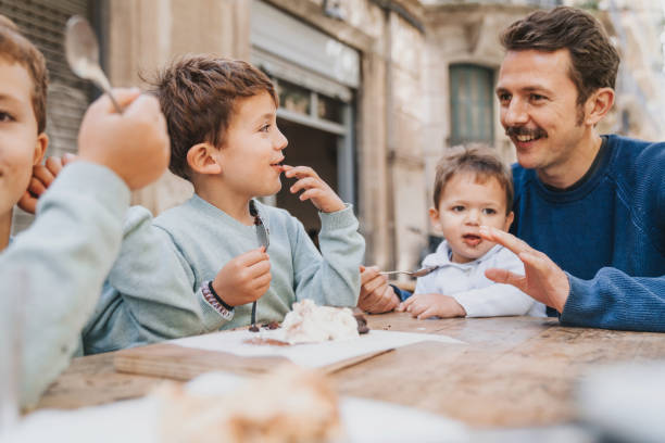 istock Family visiting Barcelona 1349198845
