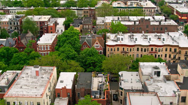 istock Birds Eye View of Crown Heights, Brooklyn 1349203522