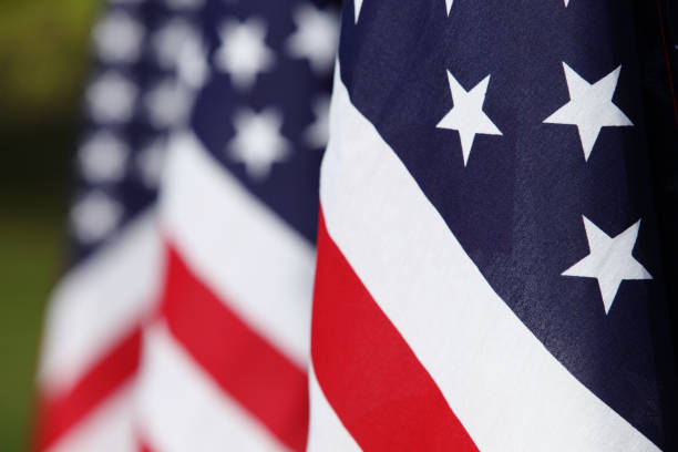 istock A field of American flags 1349203694