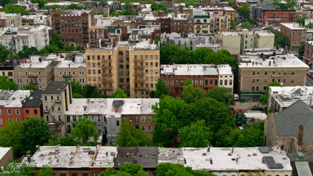 istock Residential Streets in Crown Heights, Brooklyn - Aerial 1349203721