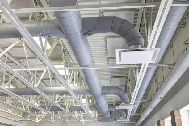 Exposed ductwork stock photo