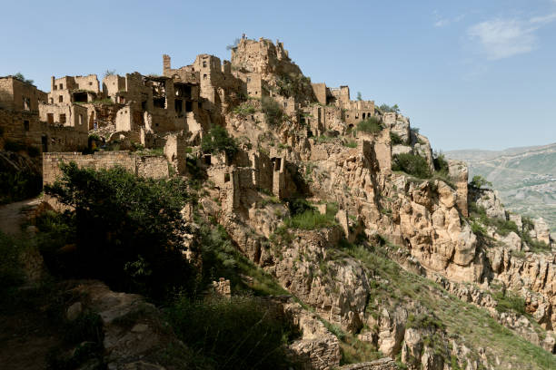 istock Abandoned mountain village Gamsutl, Dagestan. 1349207500
