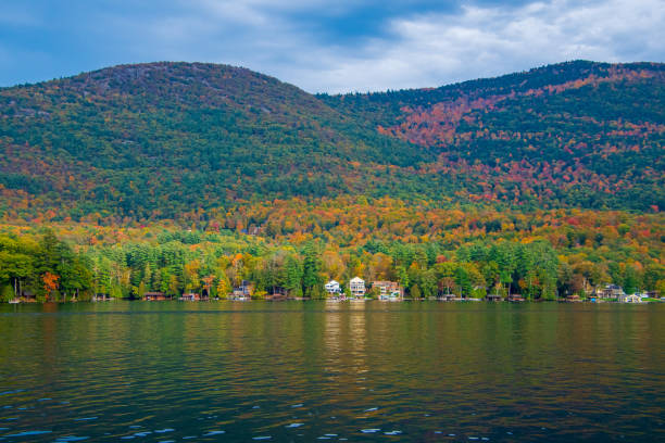 istock Mountain lake scene in autumn 1349209919