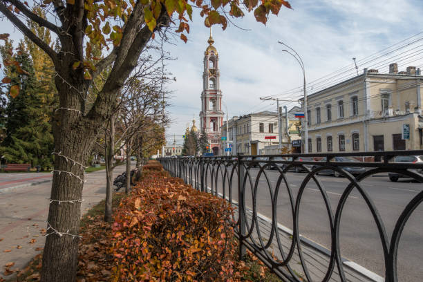 International street in Tambov in autumn Tambov, Russia. October 11, 2021 International street in Tambov in autumn tambov oblast photos stock pictures, royalty-free photos & images