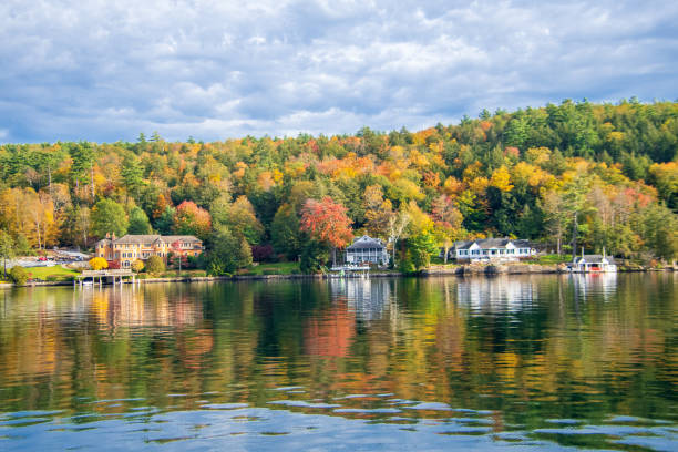 istock Autumn colors on lake shore 1349210125