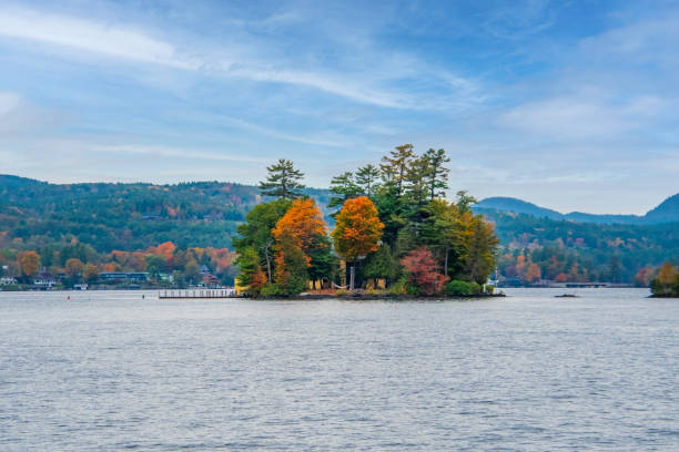 istock Autumn at the lake 1349212243