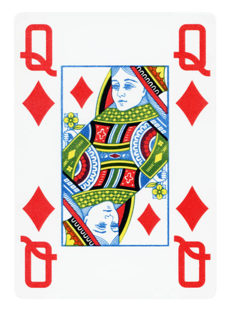 istock Queen Of Diamonds playing card - Isolated 1349222371