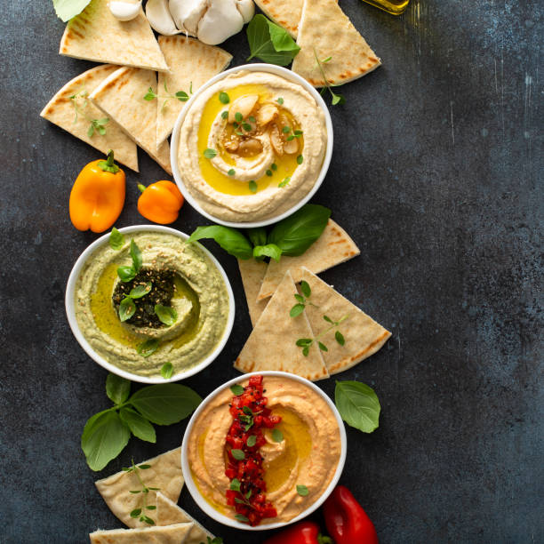 istock Hummus board with pita 1349223723