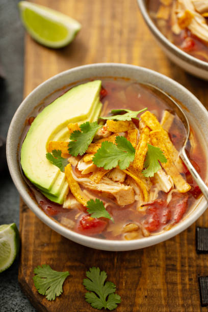 istock Slow cooker chicken taco soup 1349223792