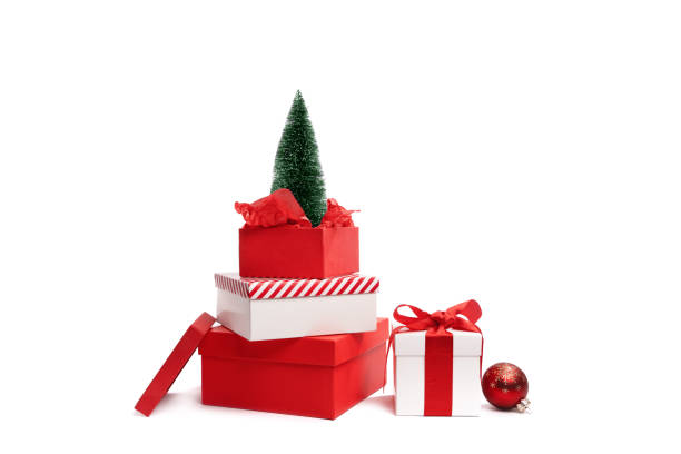 istock set of red and white gift boxes on white background 1349224771