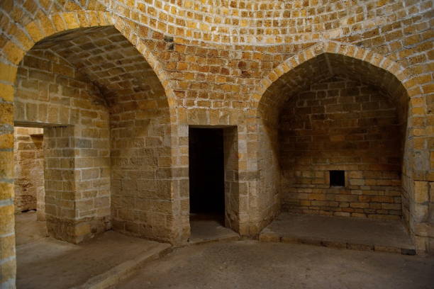istock Arched ruins of an ancient fortress 1349225113
