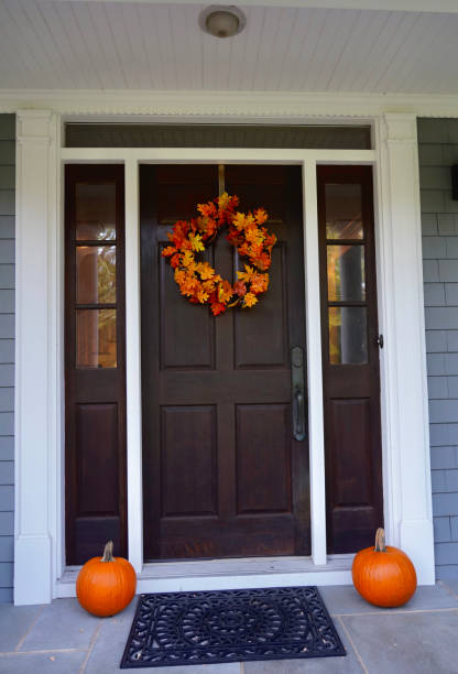 istock Autumn Door Wreath 1349225867