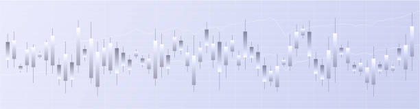 istock Japanese candlestick chart. Online trading. Financial market 1349227219
