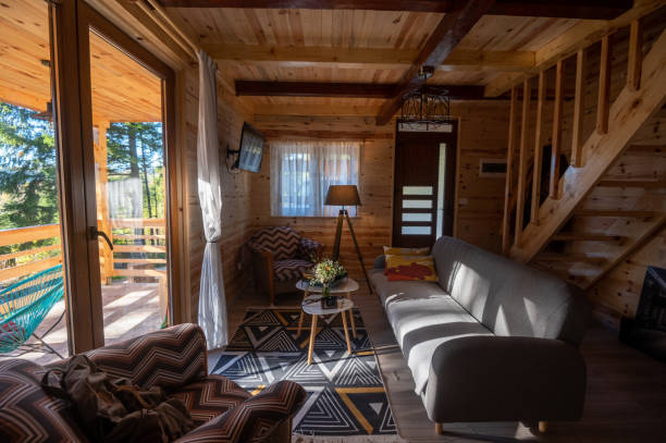 Cute bright cottage in the mountains