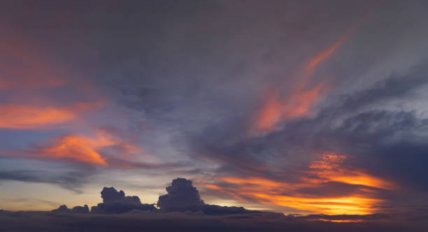 istock Sunset sky. Abstract nature background. Dramatic blue with orange colorful clouds in twilight time. 1349229749