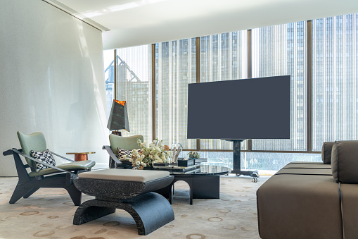 luxury living room interior with modern design