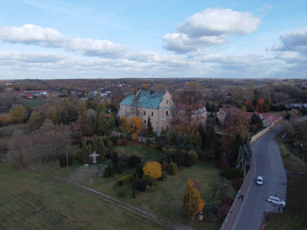 istock Reformed monastery complex, today Salesians in Lutomersk, Poland. 1349229917
