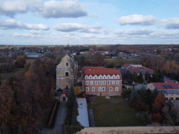 istock Reformed monastery complex, today Salesians in Lutomersk, Poland. 1349229920