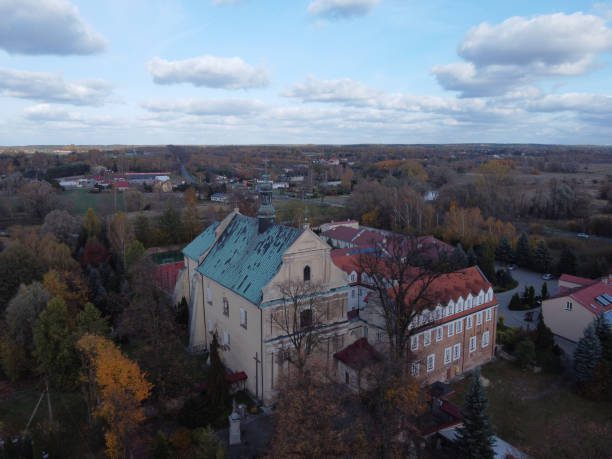 istock Reformed monastery complex, today Salesians in Lutomersk, Poland. 1349230079