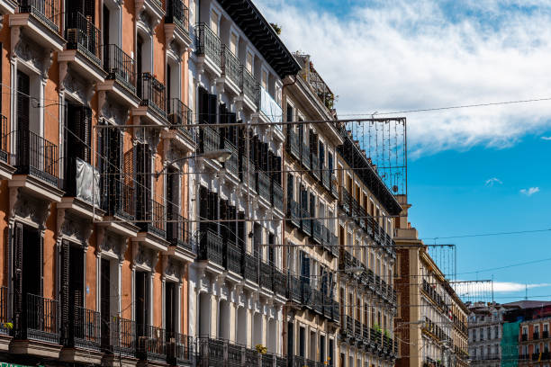 istock Low Angle View of Old Residential Building in Central Madrid 1349239255
