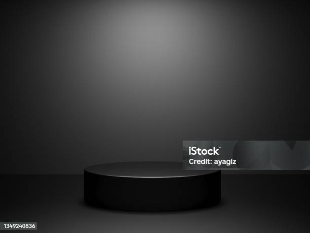Winner Podium Stock Photo - Download Image Now - Winners Podium, Black Color, Pedestal