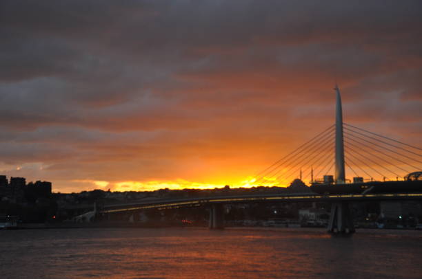 istock A sunset of metro line 1349243552