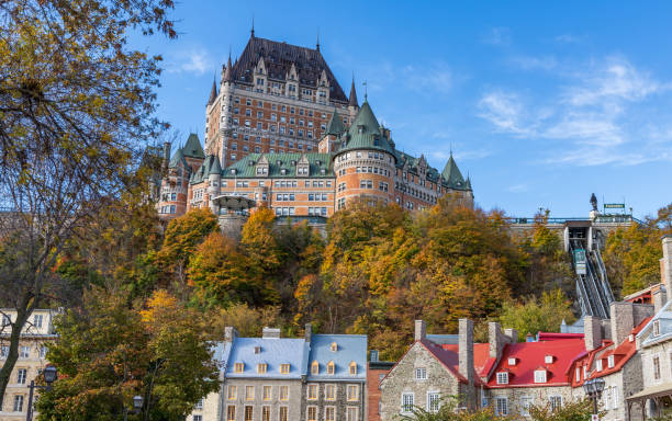 istock Old Quebec city town in fall. 1349248661