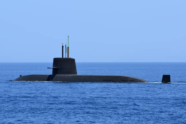 istock Japanese submarine on the voyage. 1349258400