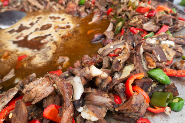 istock Vegetables with Turkish meat doner kebab. 1349262256