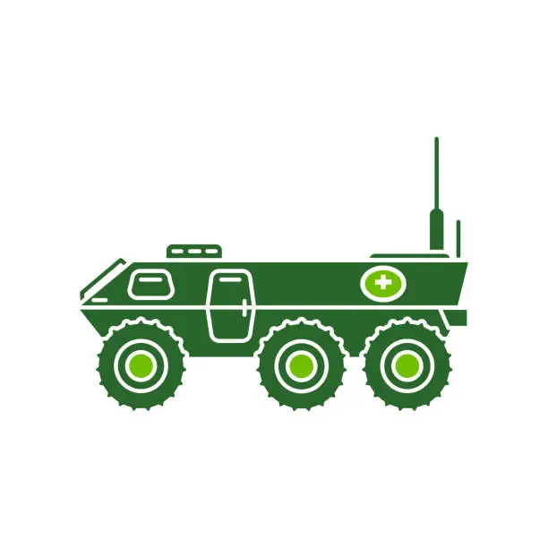 Vector illustration of Illustration vector of armored vehicle icon template