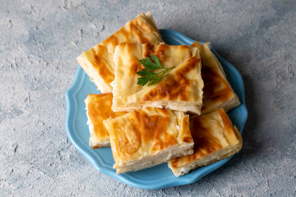 istock Delicious Turkish food; Tray pastry; (Turkish name; Su boregi) 1349274343