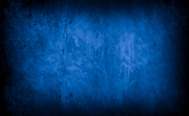 istock Old wall pattern texture cement blue dark abstract  blue color design are light with black gradient background. 1349280036