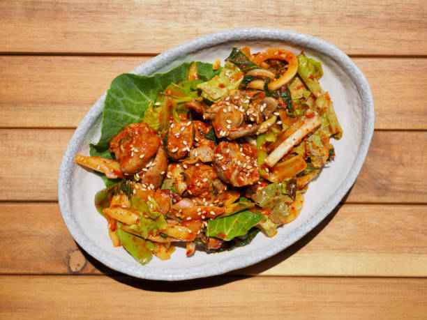 istock Korean food, Whelk and vegetable mix 1349280778
