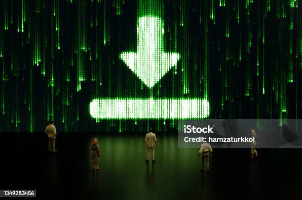 Matrix Download Stock Photo - Download Image Now - Computer Language, Abstract, Mobile App