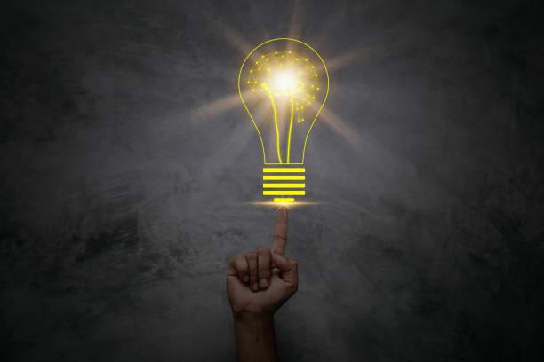 Point a light bulb. An innovative and inspirational concept.