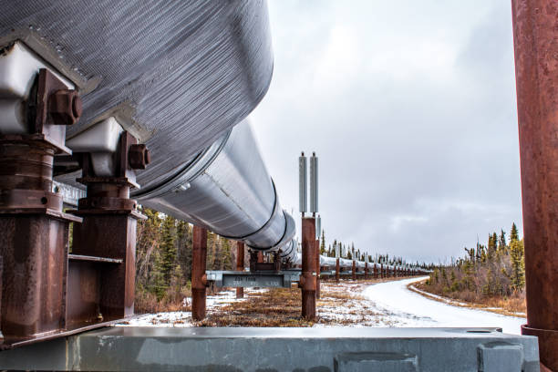 istock The Trans Alaska pipeline 1349290394
