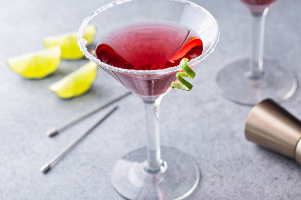 istock Traditional Cosmopolitan martini with sugar rim 1349299900