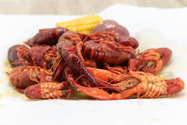 istock Hearty seafood dinner ready to eat. 1349300783