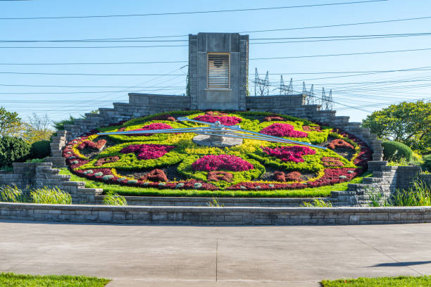 istock Floral Clock at Queenston, Niagara Falls, Canada. 1349303630